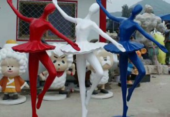 舞者雕塑廠家，彩繪音樂人雕塑，玻璃鋼女孩雕塑制作
