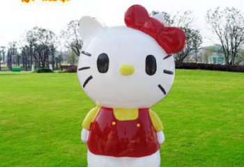 機器貓雕塑廠家，卡通主題小品，彩繪玻璃鋼雕塑擺件