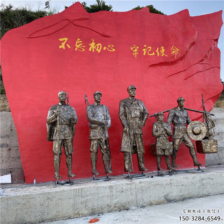 黨建雕塑廠家，革命人物雕塑小品，革命黨建人物雕塑擺件