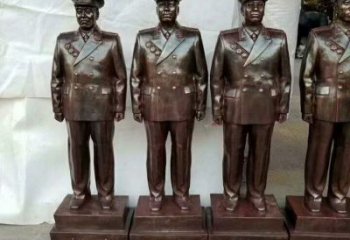 元帥人物雕塑，革命主題雕塑，仿銅元帥人物雕塑廠家