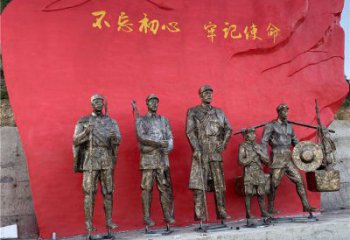 黨建雕塑廠家，革命人物雕塑小品，革命黨建人物雕塑擺件