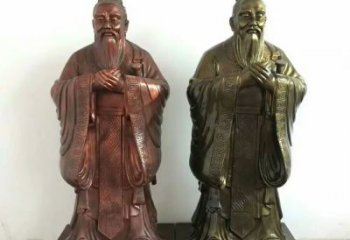 孔子雕塑廠家，校園人物主題，仿銅孔子雕塑廠