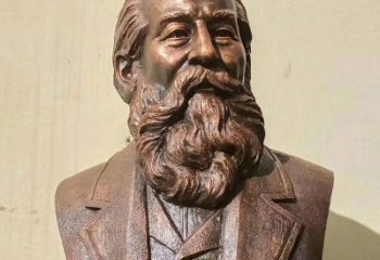 達(dá)爾文雕塑廠家，科學(xué)家人物小品，西方仿銅達(dá)爾文人頭像雕塑