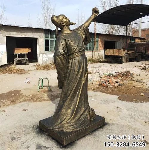 李白雕塑廠家，古代詩(shī)人雕塑，仿銅李白人物雕塑