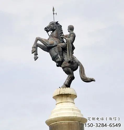 騎手雕塑廠家，廣場(chǎng)人物雕塑，大型仿銅騎手雕塑制作