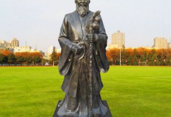 李時珍雕塑廠家，名醫(yī)人物小品，仿銅李時珍雕塑制作