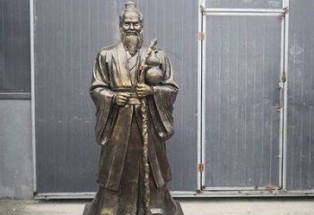 孫思邈雕塑廠家，古代神醫(yī)雕塑，仿銅孫思邈雕塑制作