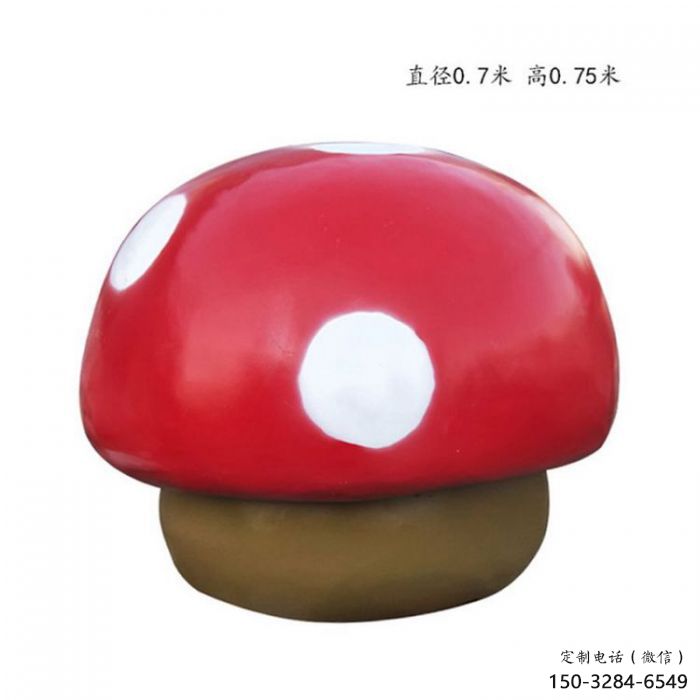 蘑菇雕塑廠家，創(chuàng)意蔬菜擺件，玻璃鋼蘑菇雕塑小品