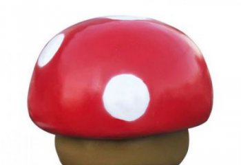 蘑菇雕塑廠家，創(chuàng)意蔬菜擺件，玻璃鋼蘑菇雕塑小品