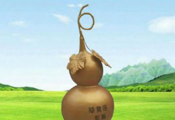 葫蘆雕塑廠家，公園廣場仿真擺件，玻璃鋼大型葫蘆雕塑