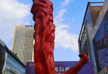 辣椒雕塑廠家，城市商業(yè)街雕塑，玻璃鋼仿真辣椒雕塑小品