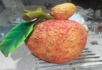 荔枝雕塑廠家，園林仿真植物水果，大型荔枝雕塑擺件