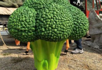 西藍(lán)花雕塑廠家，仿真蔬菜擺件，園林仿真彩繪工藝小品