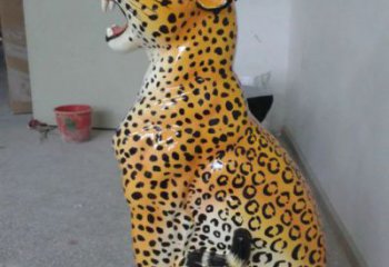 獵豹雕塑廠家，仿真獵豹雕塑價格，動物景觀小品