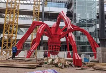 蜘蛛雕塑廠家，售樓處動物擺件，玻璃鋼蜘蛛俠雕塑廠