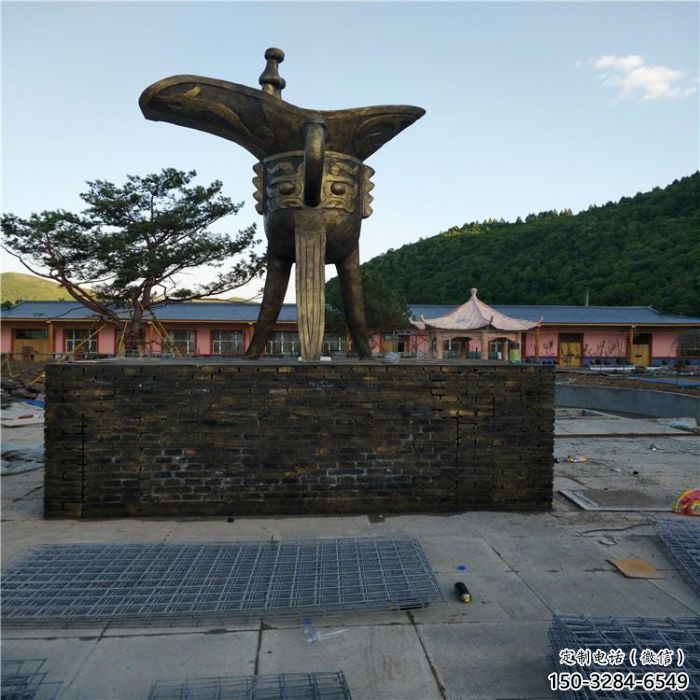 酒尊雕塑廠家，城市廣場景觀雕塑，大型酒樽雕塑廠