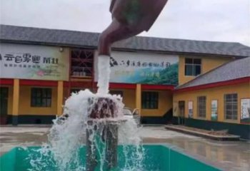 天壺雕塑廠家，公園景觀雕塑，玻璃鋼天壺雕塑廠