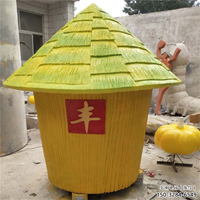 農(nóng)耕糧倉雕塑