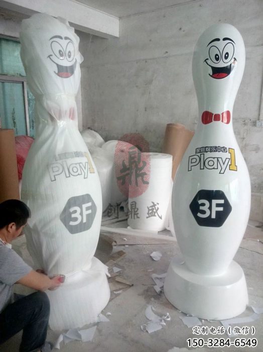 仿古保齡球雕塑 商場(chǎng)保齡球雕塑