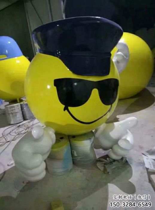 笑臉雕塑 商場笑臉雕塑 動漫主題小品