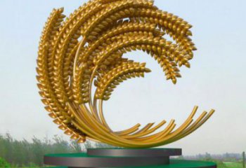 城市麥穗雕塑廠家 風(fēng)景區(qū)彩繪雕塑 抽象擺件