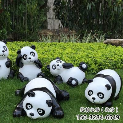 公園熊貓雕塑廠家 酒店門(mén)口雕塑 彩繪擺件 公園熊貓雕塑廠家 酒店門(mén)口雕塑 彩繪擺件
