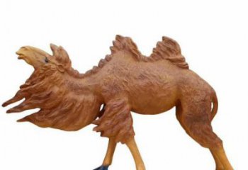 店門(mén)口駱駝雕塑廠家 創(chuàng)意動(dòng)漫雕塑 仿真擺件