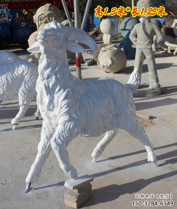 仿真山羊雕塑廠家 店門口園林雕塑 動物小品