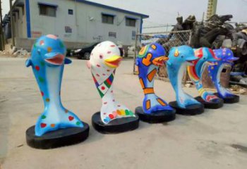 風(fēng)景區(qū)海豚雕塑廠家 售樓處廣場雕塑 仿古擺件