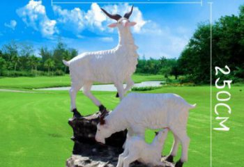 廣場(chǎng)綿羊雕塑 公園仿真雕塑 抽象擺件
