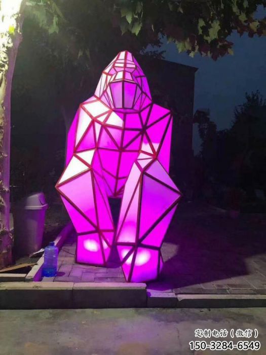 發(fā)光北極熊雕塑 店門口園林雕塑 動(dòng)物小品