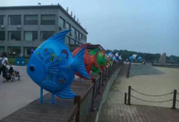 商場(chǎng)金魚(yú)雕塑 仿真海洋生物雕塑 店門(mén)口小品