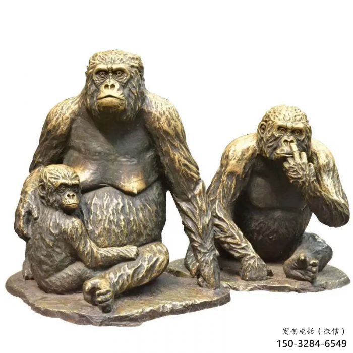 風景區(qū)黑猩猩雕塑 售樓處廣場雕塑 仿古擺件