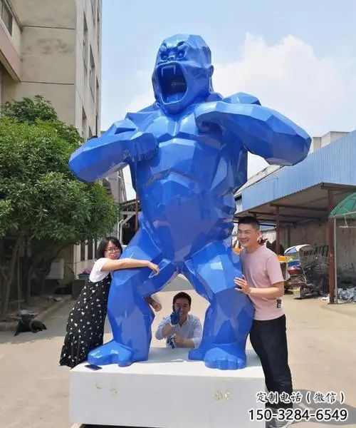 庭院大猩猩雕塑 城市古銅色雕塑 動物小品 庭院大猩猩雕塑 城市古銅色雕塑 動物小品