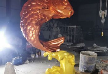水景鯉魚(yú)雕塑 風(fēng)景區(qū)幾何雕塑 廣場(chǎng)小品