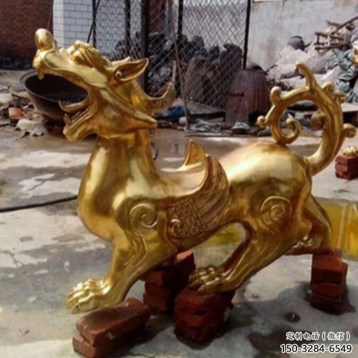 園林獨(dú)角獸雕塑 田間彩繪雕塑 仿真擺件