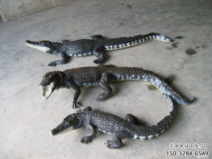 庭院鱷魚雕塑 城市古銅色雕塑 動(dòng)物小品 庭院鱷魚雕塑 城市古銅色雕塑 動(dòng)物小品