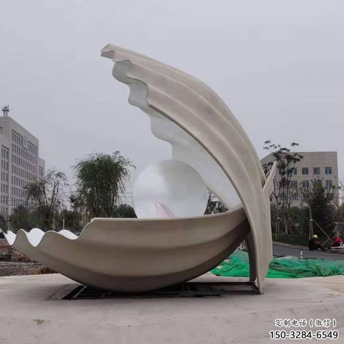 創(chuàng)意貝殼雕塑 步行街店門口雕塑  景觀小品