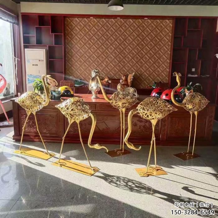 園林火烈鳥雕塑 城市廣場雕塑 步行街?jǐn)[件 園林火烈鳥雕塑 城市廣場雕塑 步行街?jǐn)[件