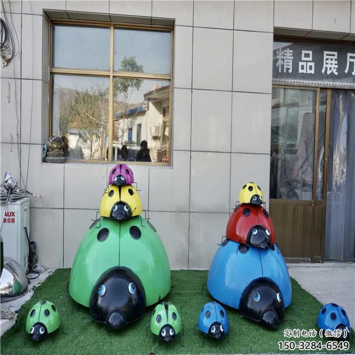 大型瓢蟲雕塑制作 步行街宣傳雕塑 仿真擺件