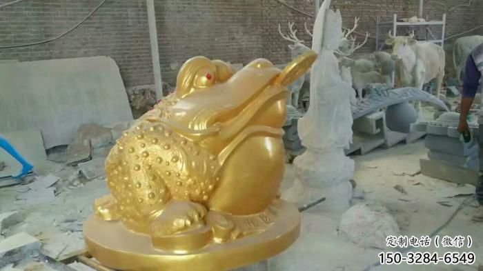 商業(yè)街金蟾雕塑 售樓處動物雕塑 招財擺件 商業(yè)街金蟾雕塑 售樓處動物雕塑 招財擺件