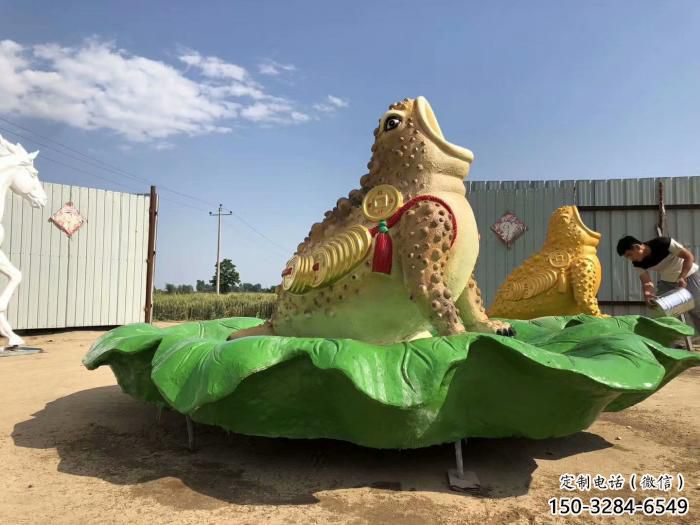 園林金蟾雕塑 城市廣場雕塑 步行街?jǐn)[件