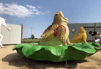 園林金蟾雕塑 城市廣場(chǎng)雕塑 步行街?jǐn)[件