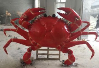 廣場(chǎng)螃蟹雕塑 公園仿真雕塑 抽象擺件