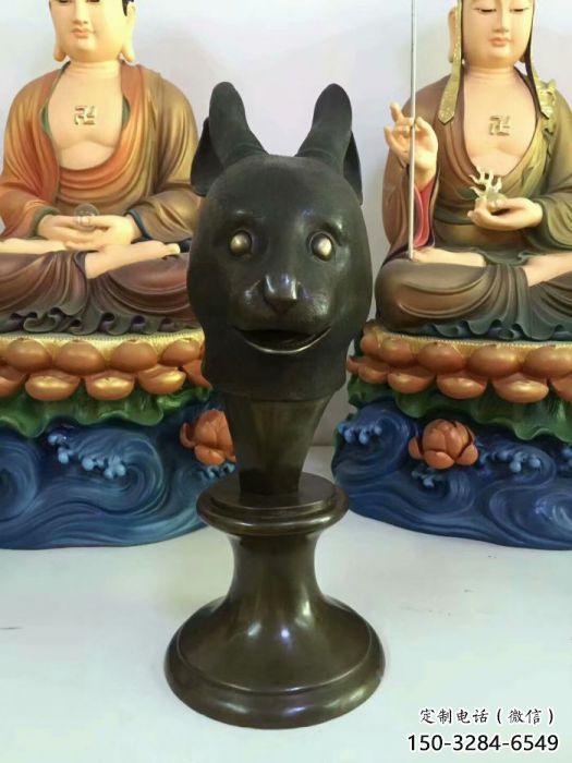 大型生肖雕塑 商業(yè)街廣場(chǎng)雕塑 古銅色擺件