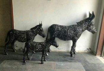 園林毛驢雕塑 風(fēng)景區(qū)仿真雕塑 廣場(chǎng)小品
