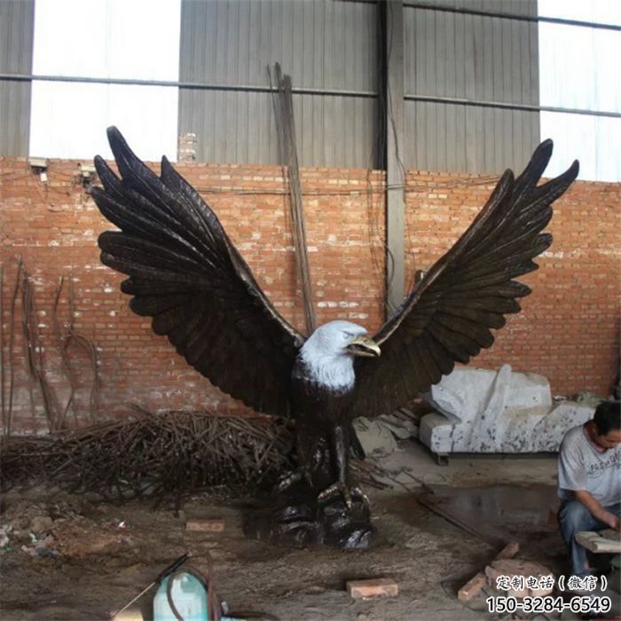 風景區(qū)老鷹雕塑 售樓處廣場雕塑 仿古擺件