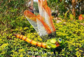 廣場蜻蜓雕塑 公園仿真雕塑 抽象擺件