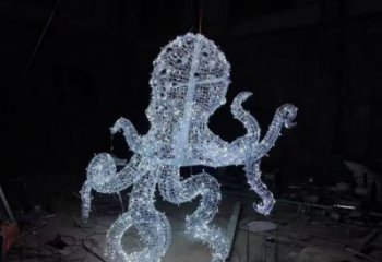 酒店章魚(yú)雕塑 庭院仿真雕塑 彩繪小品