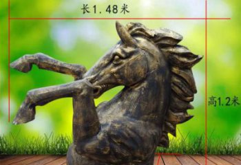 園林牛頭雕塑 城市廣場(chǎng)雕塑 步行街?jǐn)[件